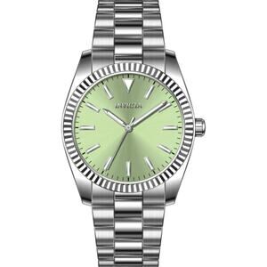 NIB Invicta Celestial Langdon Men's Watch Green/Slvr 40Mm